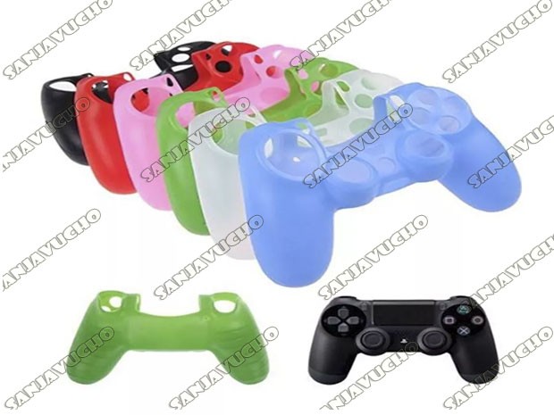 &+ FUNDA SILICONA JOYSTICK PS4 SURTIDAS LISAS